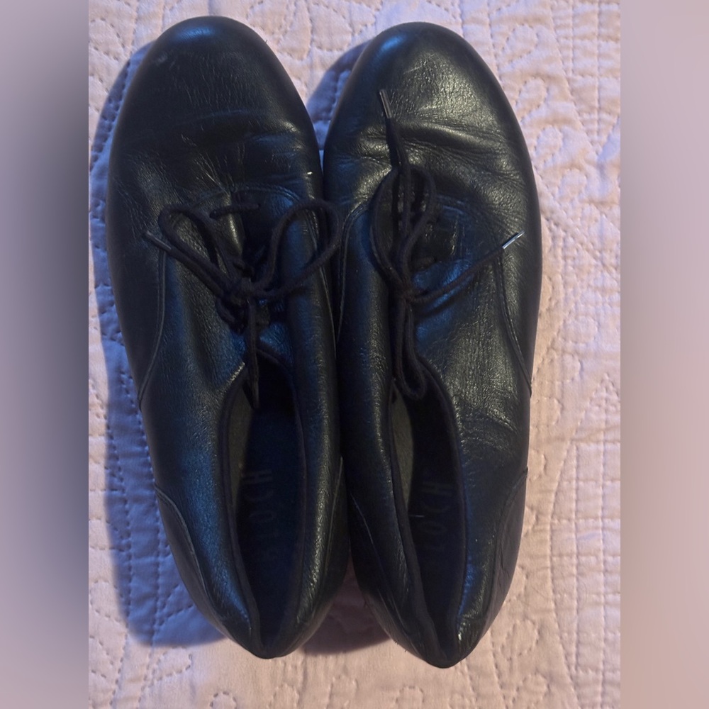 BLOCH Black Leather Tap Dance Shoes with Metal Taps Shockwave SIZE 9 M - Picture 2 of 10